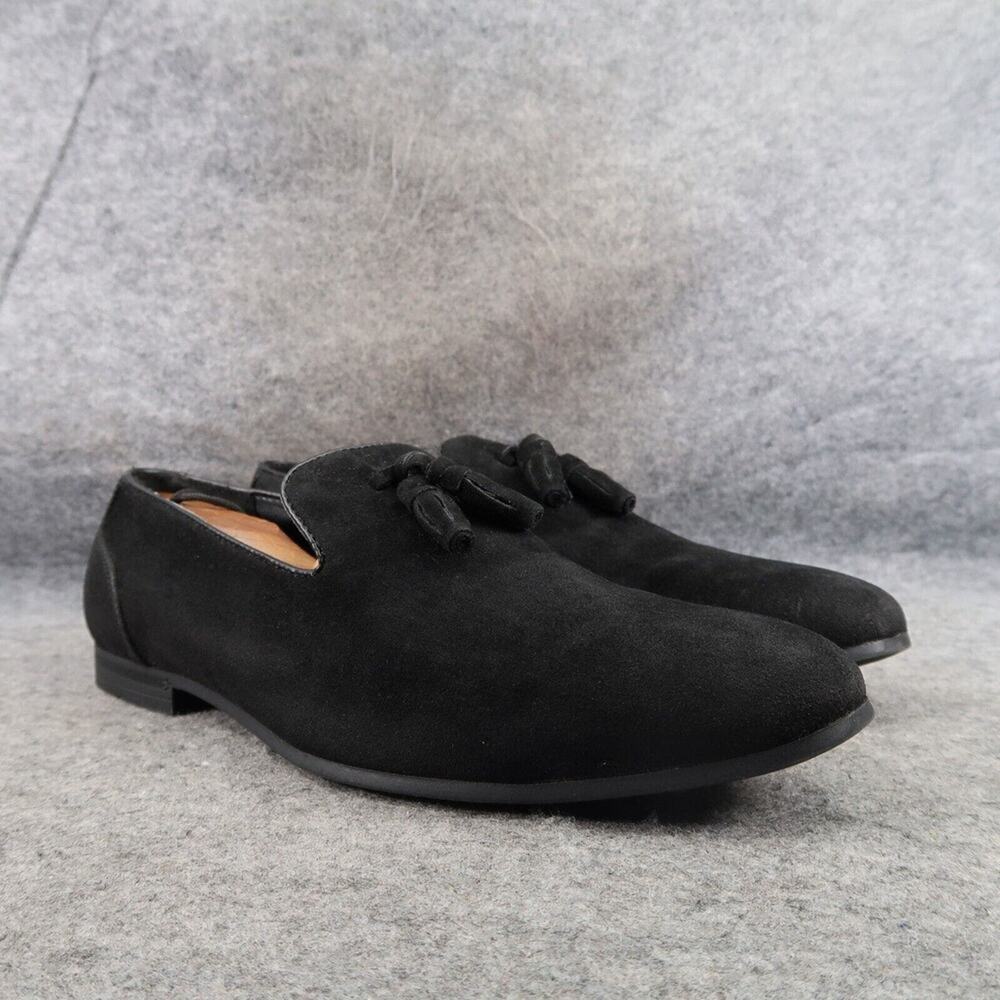 Asos Shoes Mens 9 Loafer Tassel Suede Slipper Classic Dressy Slip On Lifestyle